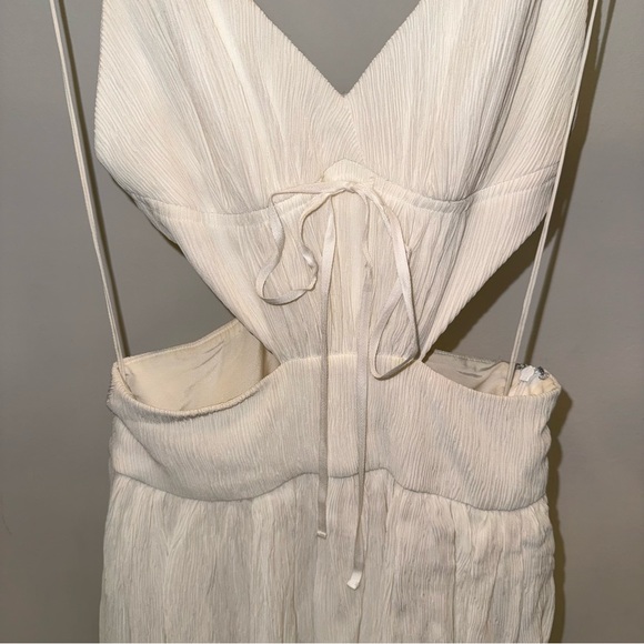 ADEAM WHITE LONG DRESS WITH CUTOUTS SAMPLE SIZE - Picture 3 of 16